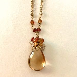 Warm Autumn Briolette Jubilee Necklace